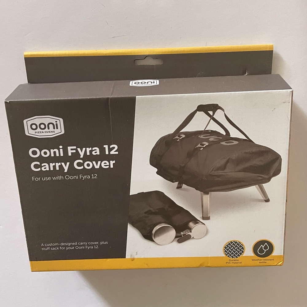 New Ooni Fyra 12 Portable Pizza Oven Carry Cover w/ Handles, Black